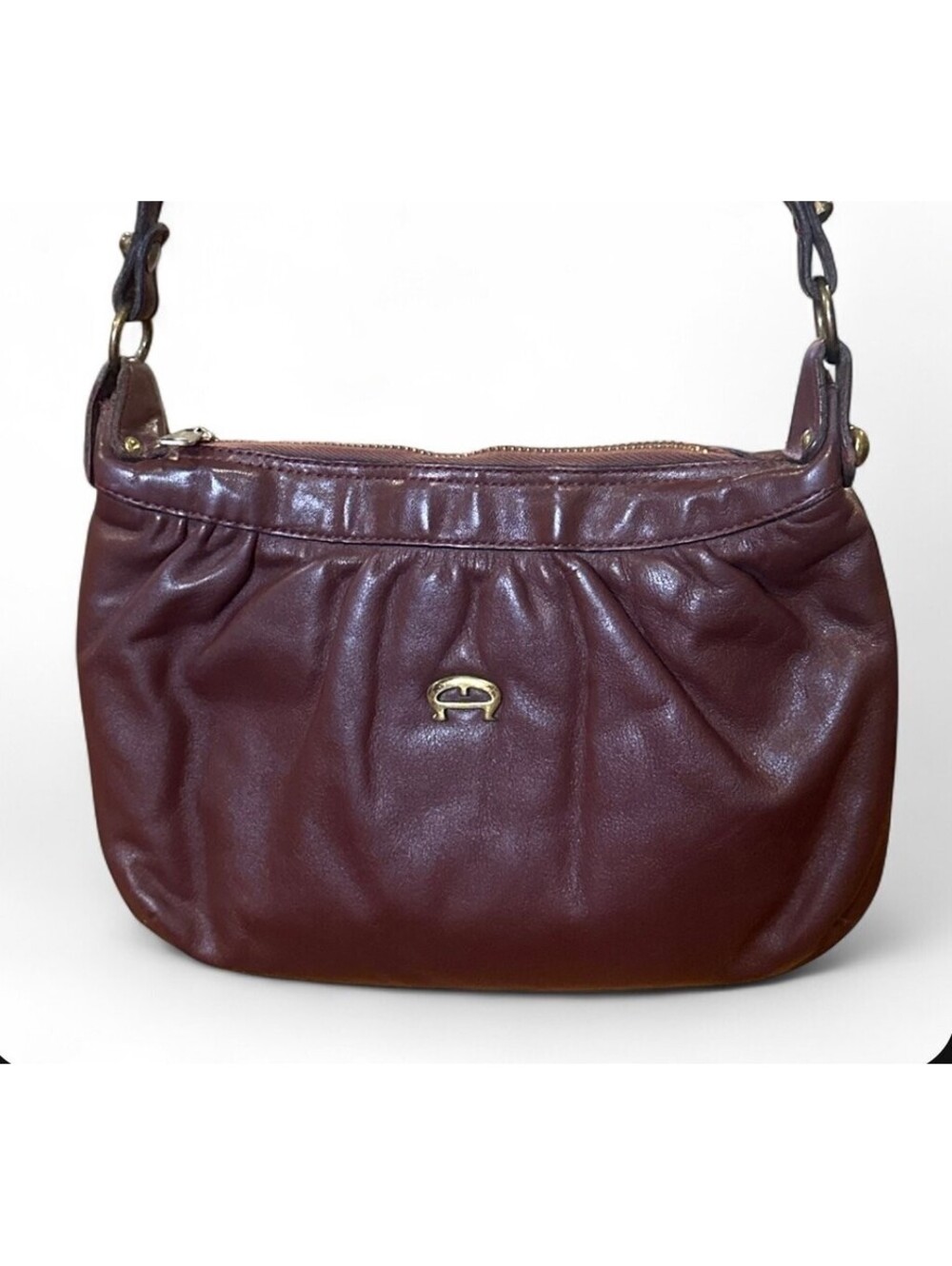 Vintage 70’s Etienne Aigner Oxblood Leather Shoulder Bag